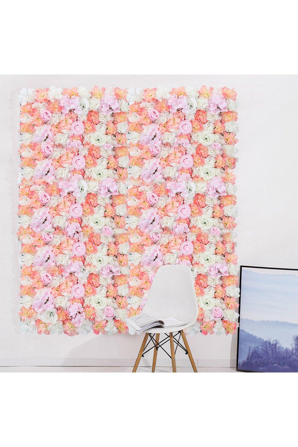 Artificial Rose Flower Backdrop Wall Panel Decoration for Wedding